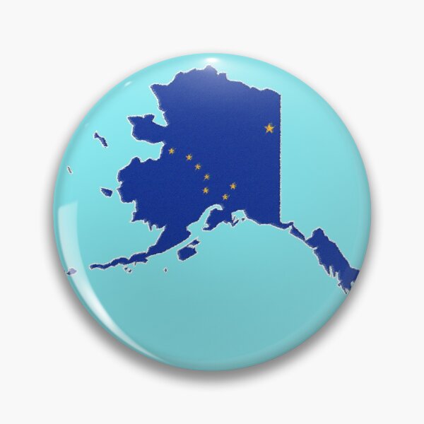 Item preview, Alaska Map With Alaskan Flag designed and sold by Havocgirl.