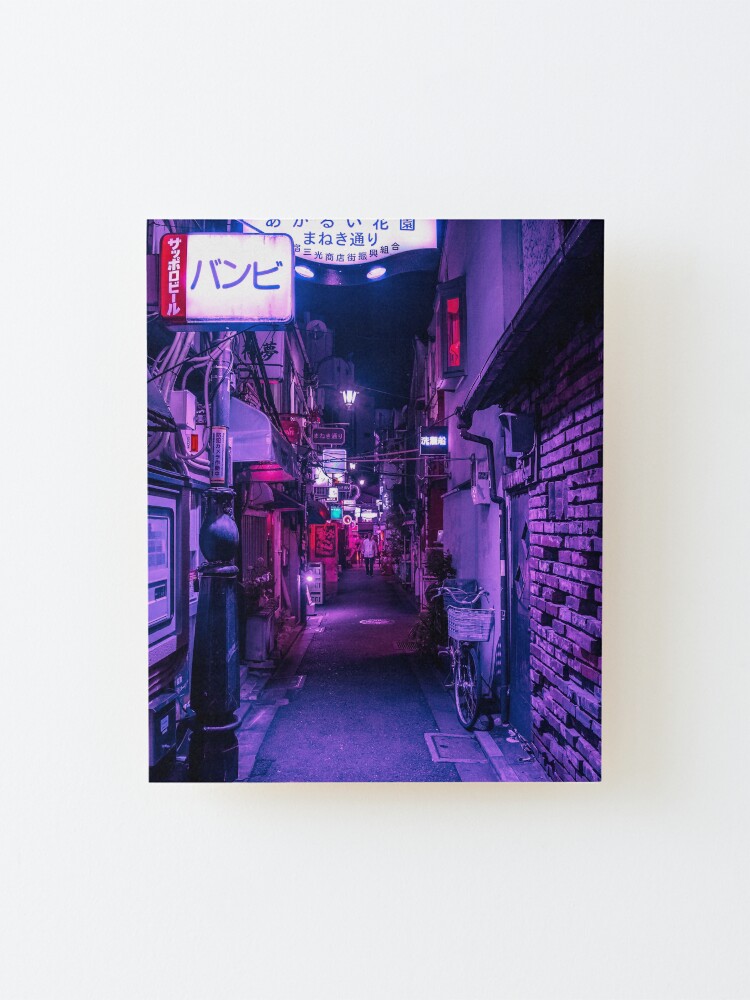 Alternate view of Purple Hues of Golden Gai Mounted Print