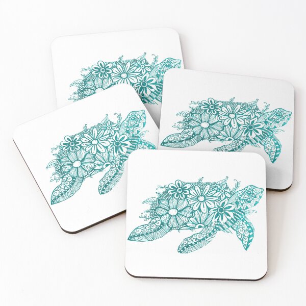 Item preview, Turtle turquoise designed and sold by EmoodleDoodle.