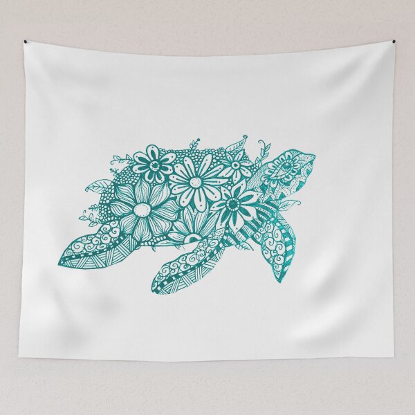 Item preview, Turtle turquoise designed and sold by EmoodleDoodle.