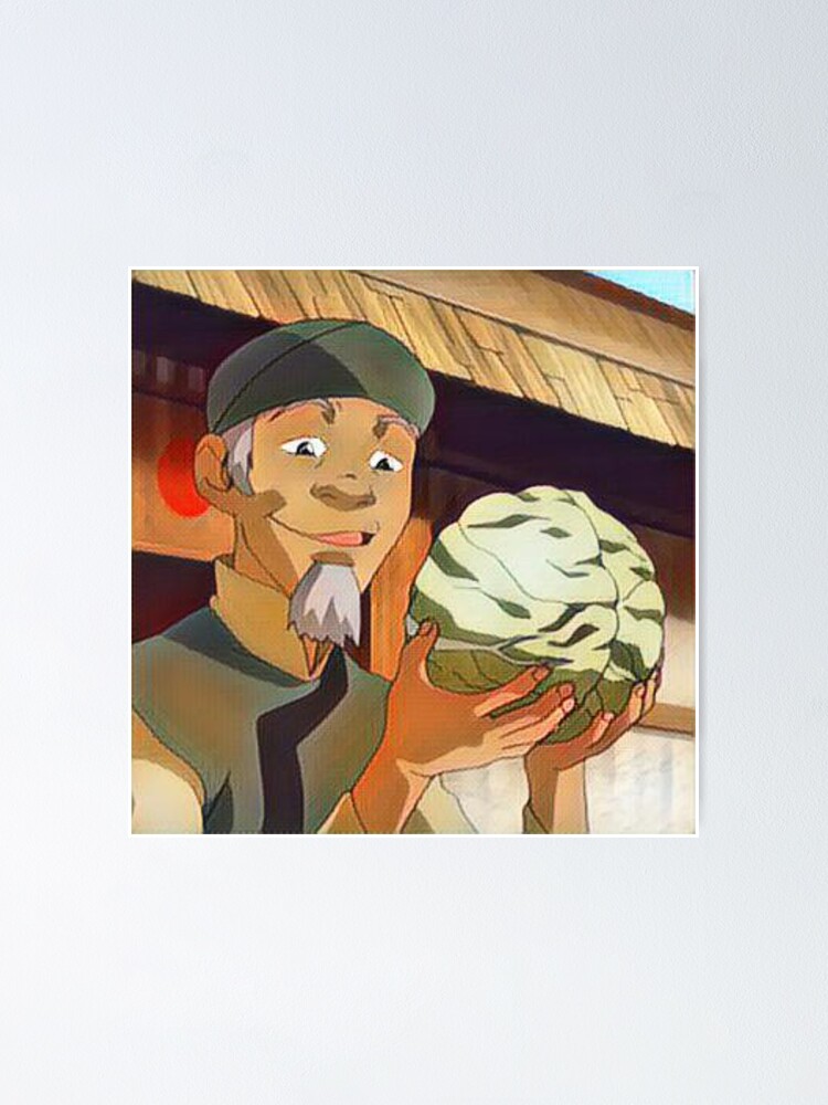 "Avatar TLA Cabbage Man!" Poster for Sale by lotrfan Redbubble