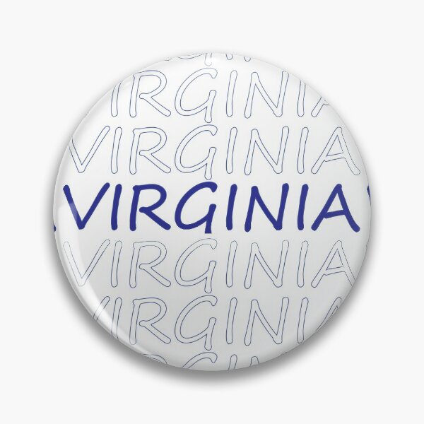 Item preview, Virginia Repeating Blue Bold Uppercase designed and sold by artbylukas.