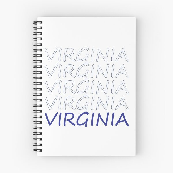 Item preview, Virginia Repeating Blue Bold Uppercase designed and sold by artbylukas.