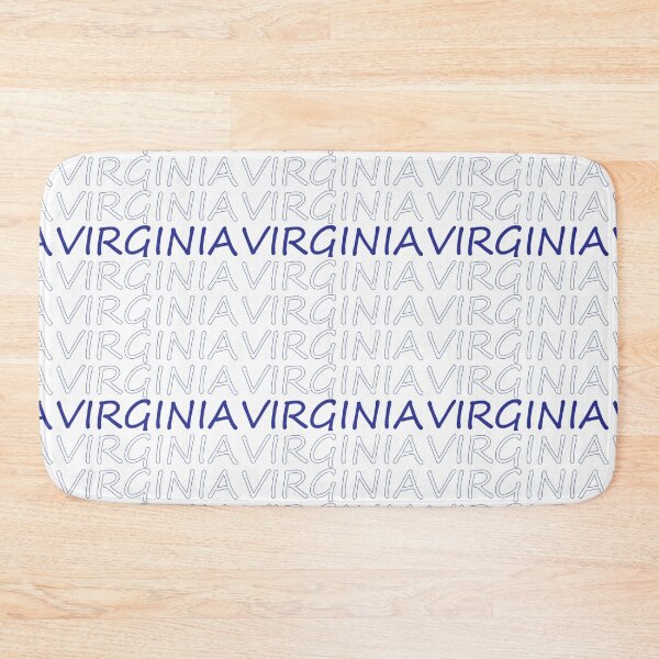 Item preview, Virginia Repeating Blue Bold Uppercase designed and sold by artbylukas.