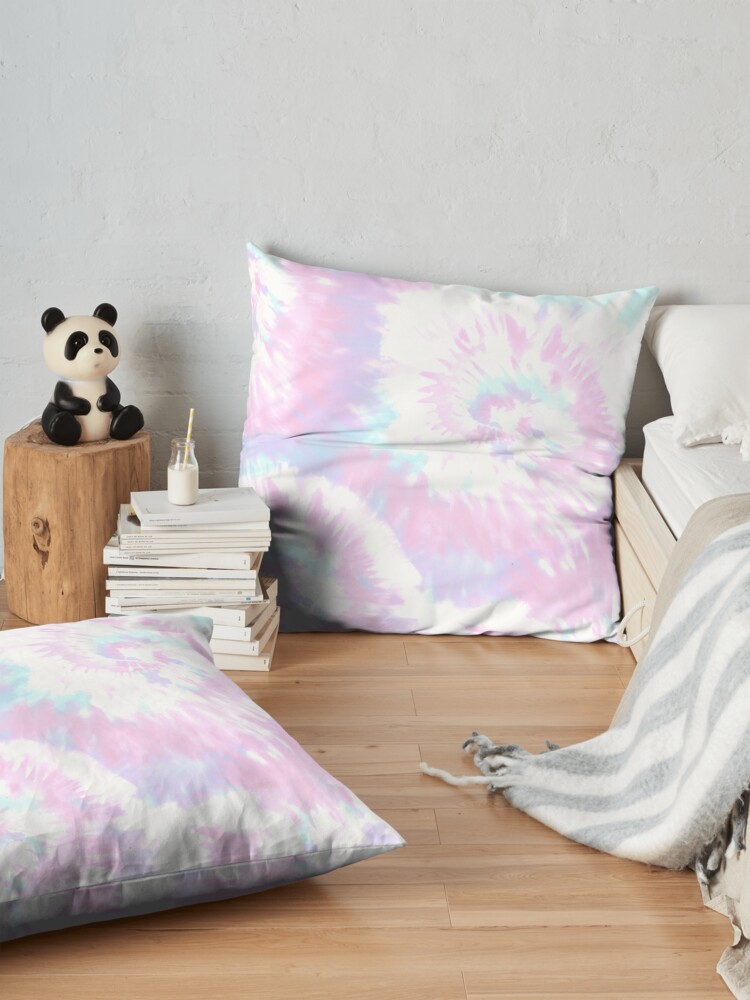 Alternate view of Pastel Sprial Tie dye Floor Pillow