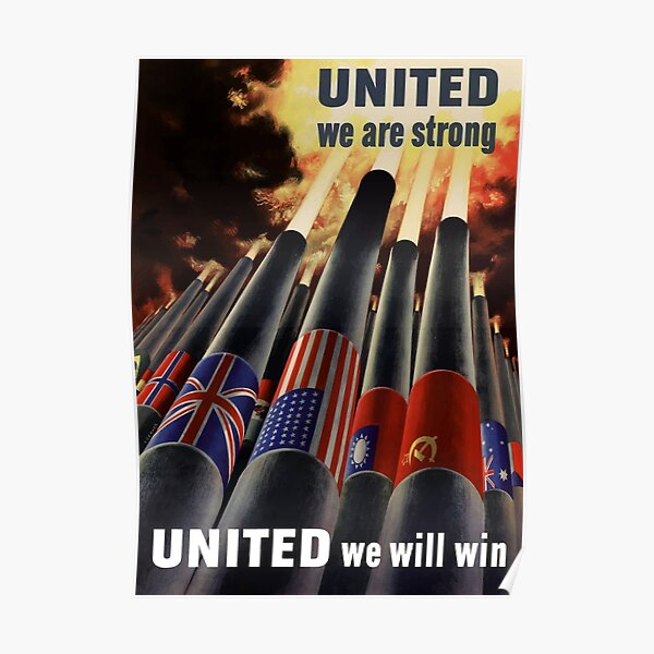 "United We Are Strong United We Will Win" Poster for Sale by
