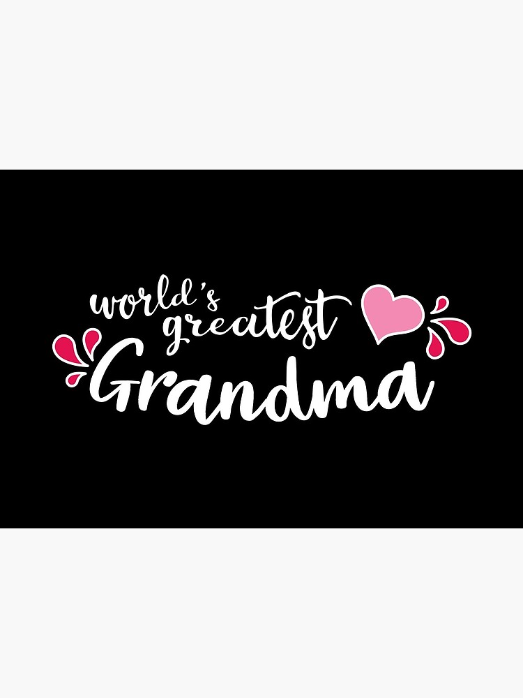 "World's Greatest Grandma" Mask by amyvanmeter Redbubble