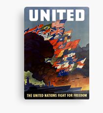 The United Nations Fight For Freedom Metal Print