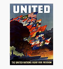 The United Nations Fight For Freedom Photographic Print