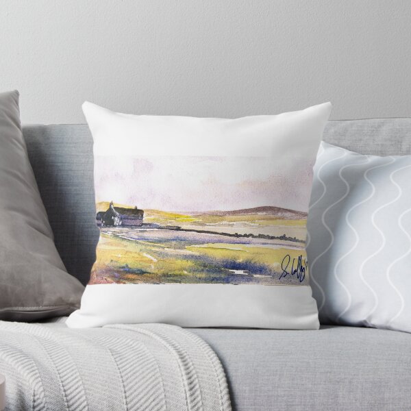 Irish Farmstead Throw Pillow