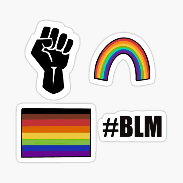 Vista previa del artículo con la obra «Negro, negro y LGBT+», diseñado y vendido por Hairy-Ary.