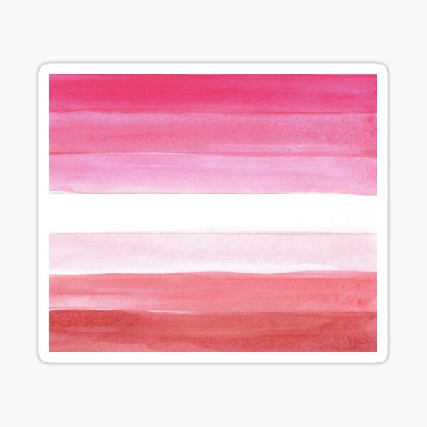 lesbian flag - lesbian pride flag watercolor Sticker