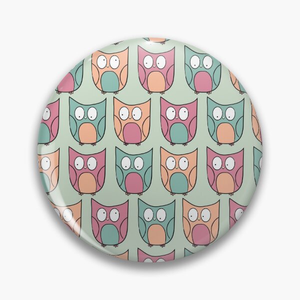 Artikelvorschau, Eule Illustration Muster - Süße Eulen Pink entworfen und verkauft von CardienDesignCo.