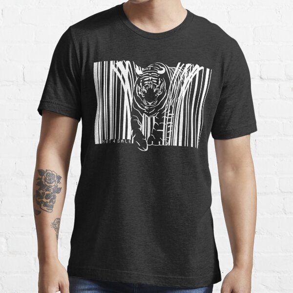 WEISSER TIGER BARCODE Essential T-Shirt