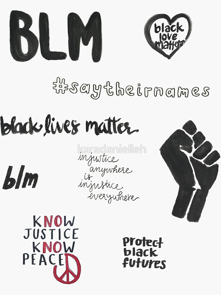 Black Lives Matter Sticker Set by karadanielleh