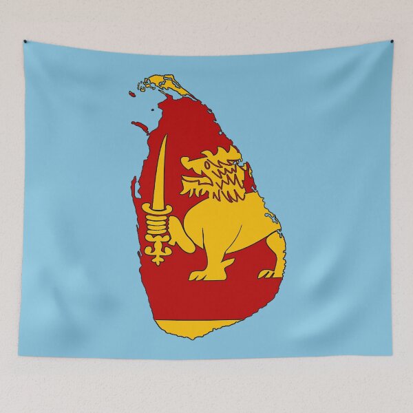 Item preview, Sri Lanka Map With Flag designed and sold by Havocgirl.