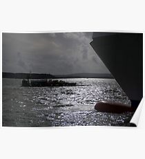 Nautical Silhouettes Poster
