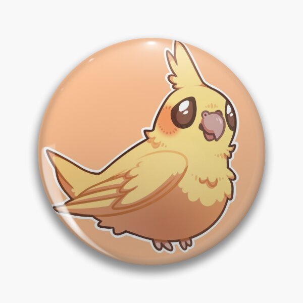 Item preview, Cockatiel ( Lutino ) Cute Chibi designed and sold by BluePandaaah.