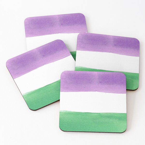 Item preview, genderqueer pride flag - watercolor  designed and sold by vethereal.
