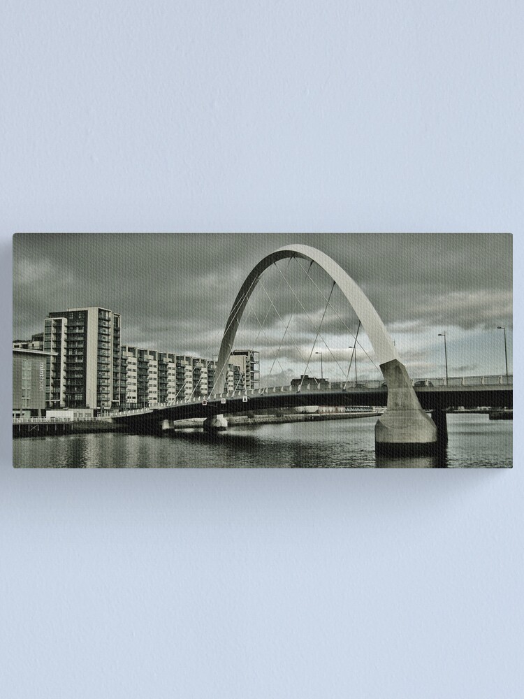 Alternate view of Squinty Bridge Over The Clyde Canvas Print