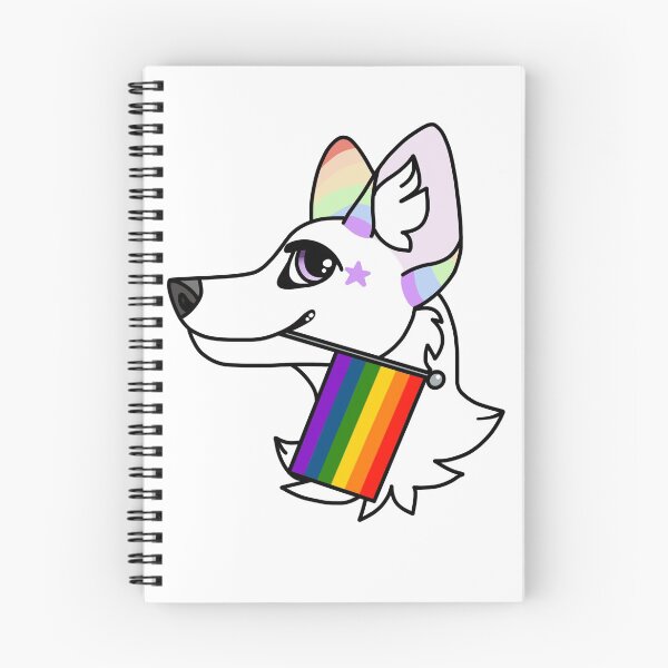 Item preview, Pride Flag Wolf designed and sold by moonulo.