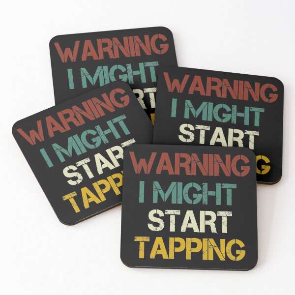Item preview, Warning I Might Start Tapping: Tap Dancing gift ,cute dancer, with saying,funny for men and women vintage background designed and sold by Chamssou.
