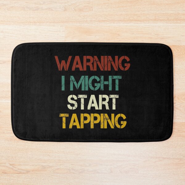 Item preview, Warning I Might Start Tapping: Tap Dancing gift ,cute dancer, with saying,funny for men and women vintage background designed and sold by Chamssou.