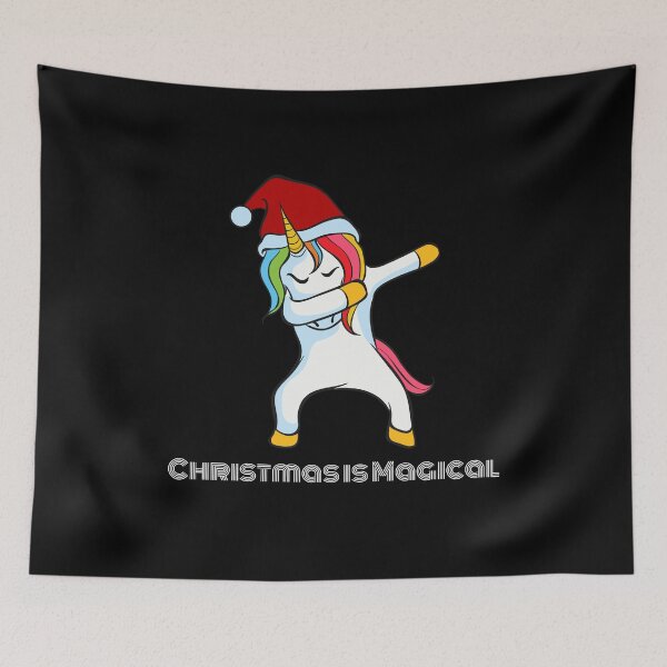 Item preview, Dabbing Unicorn Santa: Christmas is Magical designed and sold by friendlyspoon.