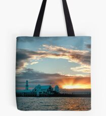 Waterfront Sunrise Tote Bag