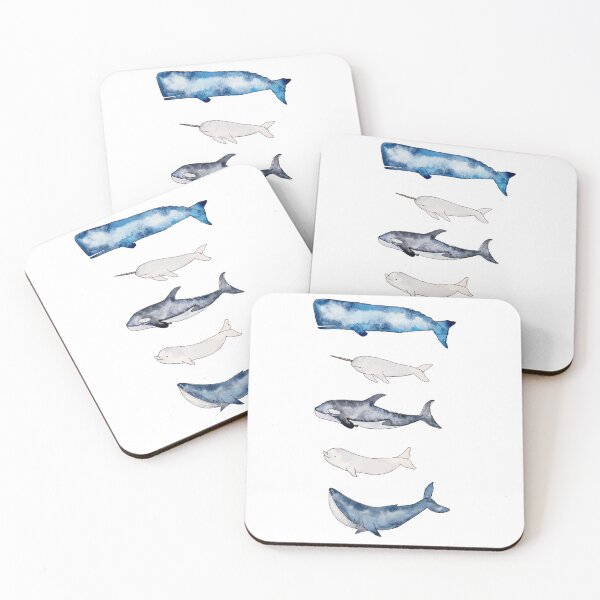 Item preview, Watercolor Whales designed and sold by Harpley Design Studio.