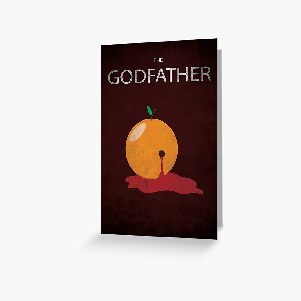 "The Godfather Orange Poster" Greeting Card by Robin Redbubble