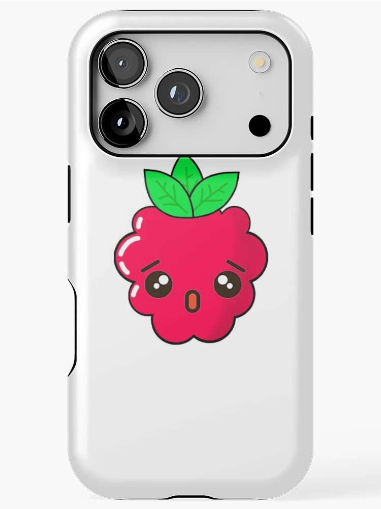 Thumbnail 1 of 4, iPhone Case, Cute Raspberry, Sad Raspberry designed and sold by LycheeTees.