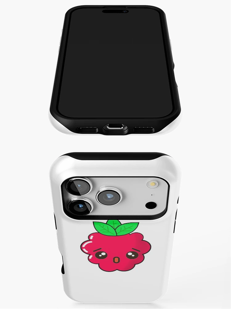 Thumbnail 3 of 4, iPhone Case, Cute Raspberry, Sad Raspberry designed and sold by LycheeTees.