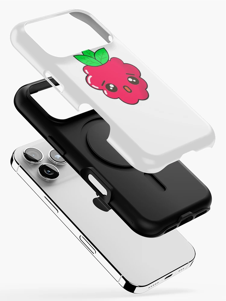 Thumbnail 2 of 4, iPhone Case, Cute Raspberry, Sad Raspberry designed and sold by LycheeTees.