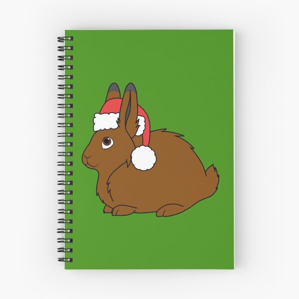 Item preview, Brown Arctic Hare with Christmas Red Santa Hat designed and sold by Grifynne.