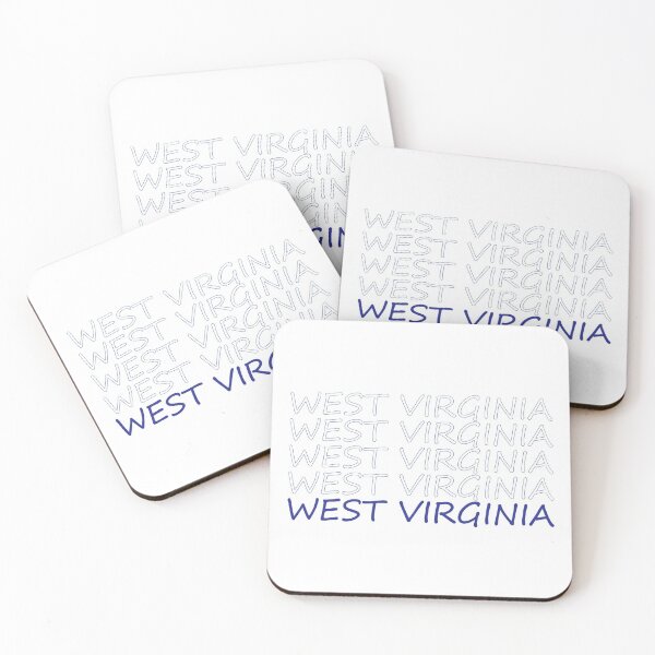 Item preview, West Virginia Repeating Blue Bold Uppercase designed and sold by artbylukas.