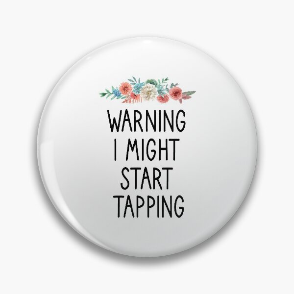 Item preview,  Warning I Might Start Tapping: Tap Dancing gift ,cute dancer, with saying,funny for men and women floral background designed and sold by Chamssou.