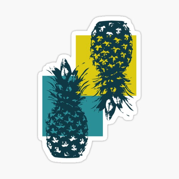 Beachy Pineapple Pop Art | Summer Vibes Sticker
