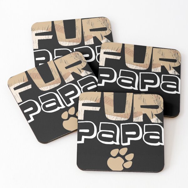 Item preview, Funny Fur Papa Pet Loving Dad Father's Day Gift Design print designed and sold by Lisbob.