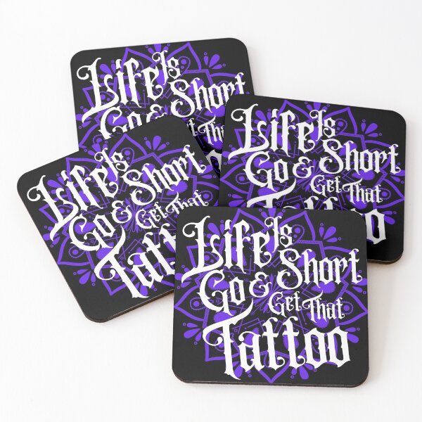 Item preview, Life Is Short - Go Get that Tattoo! designed and sold by electriclinda.