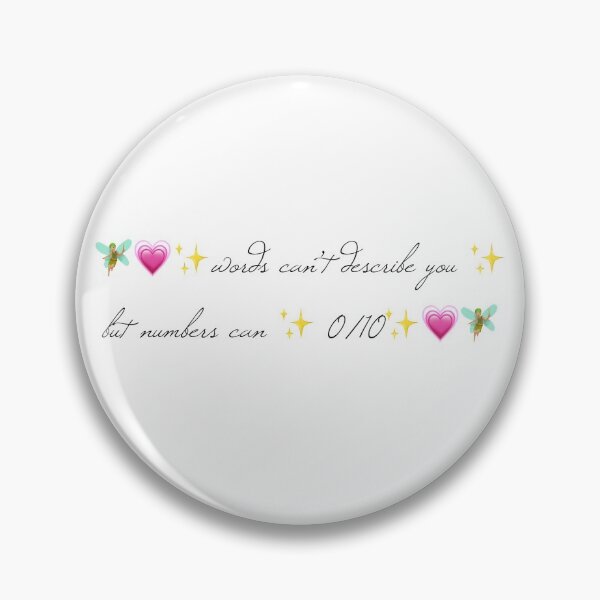 Item preview, words can’t describe you but numbers can fairy comment designed and sold by blejsart.