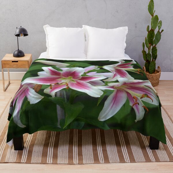 Item preview, Gracious Pink and White Lilies designed and sold by ReneeKennedy.
