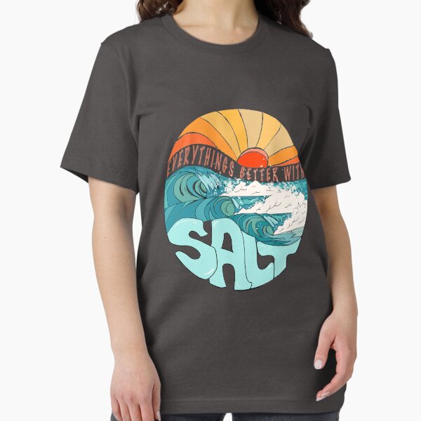 Item preview, Everything better with Salt Surf Retro sunset waves designed and sold by shantiru.