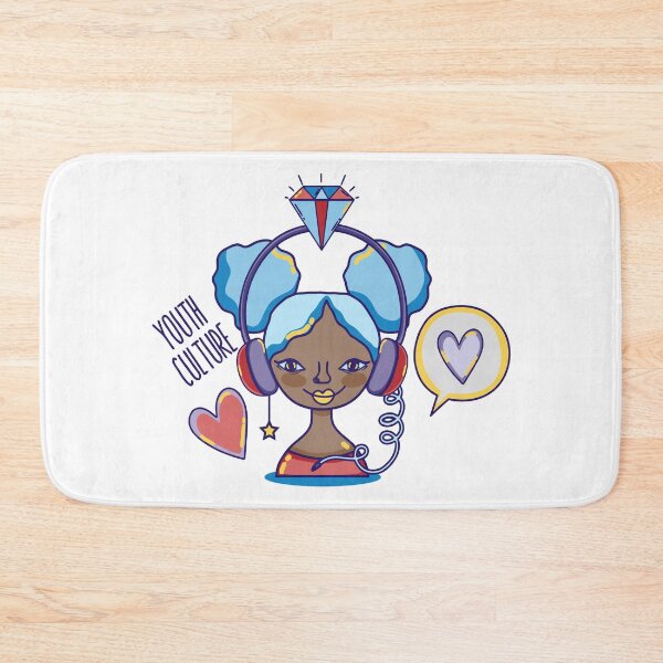 Item preview, Girl with headphones designed and sold by Hangrid-Work.