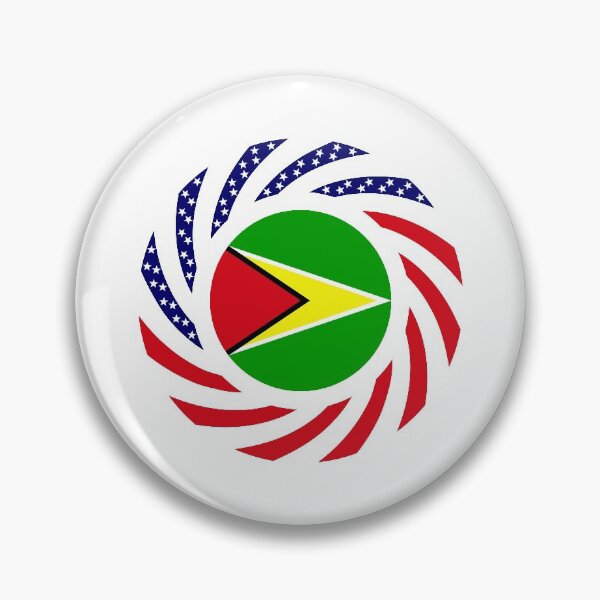 Item preview, Guyanese American Multinational Patriot Flag  designed and sold by Carbon-Fibre Media.