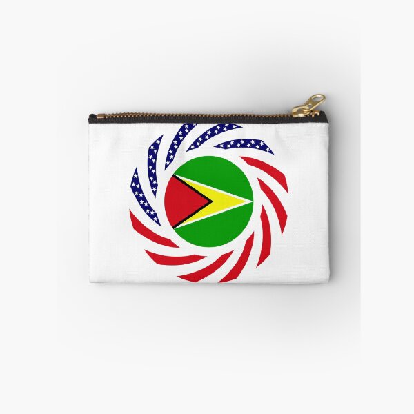 Item preview, Guyanese American Multinational Patriot Flag  designed and sold by Carbon-Fibre Media.