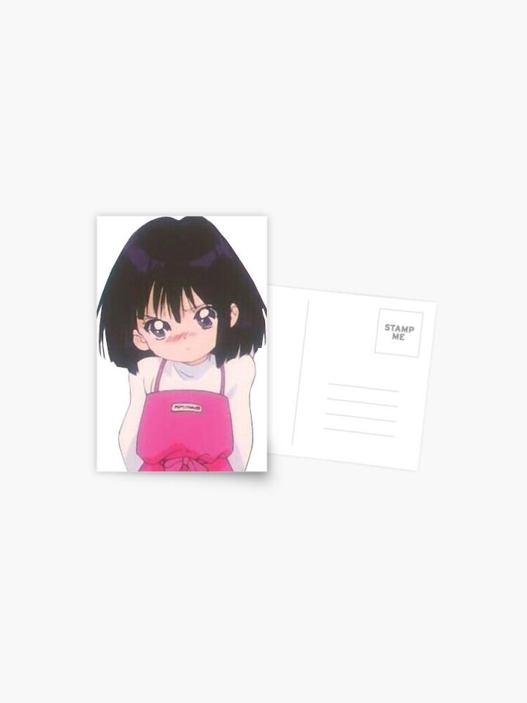 Sad Anime girl Postcard for Sale by WittyMillennial