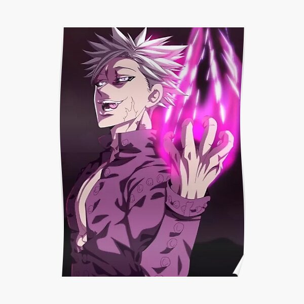 Seven Deadly Sins Anime Posters Redbubble - ban from seven deadly sins roblox