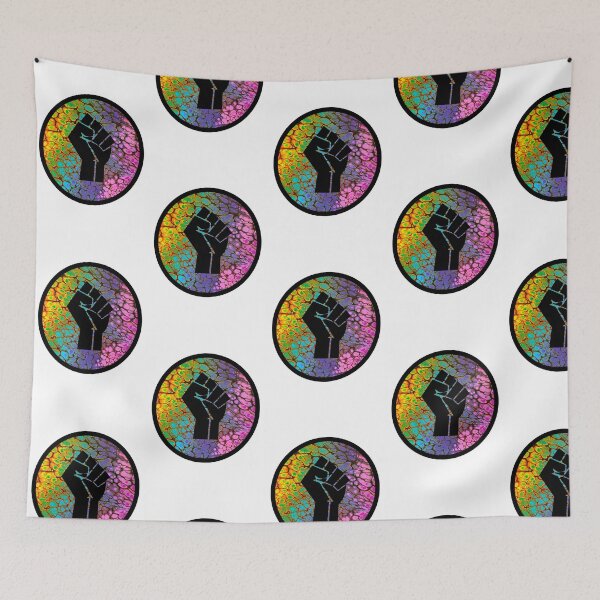 Item preview, Rainbow BLM Fist designed and sold by Erin Vargo.