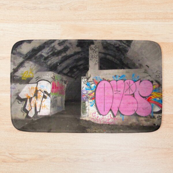 Item preview, Tunnel Graffiti, WW2 Blast Wall, Culvert, Deep Underground, Ouseburn Culvert, dark Tunnel, Newcastle UK designed and sold by Andrew Morrell.